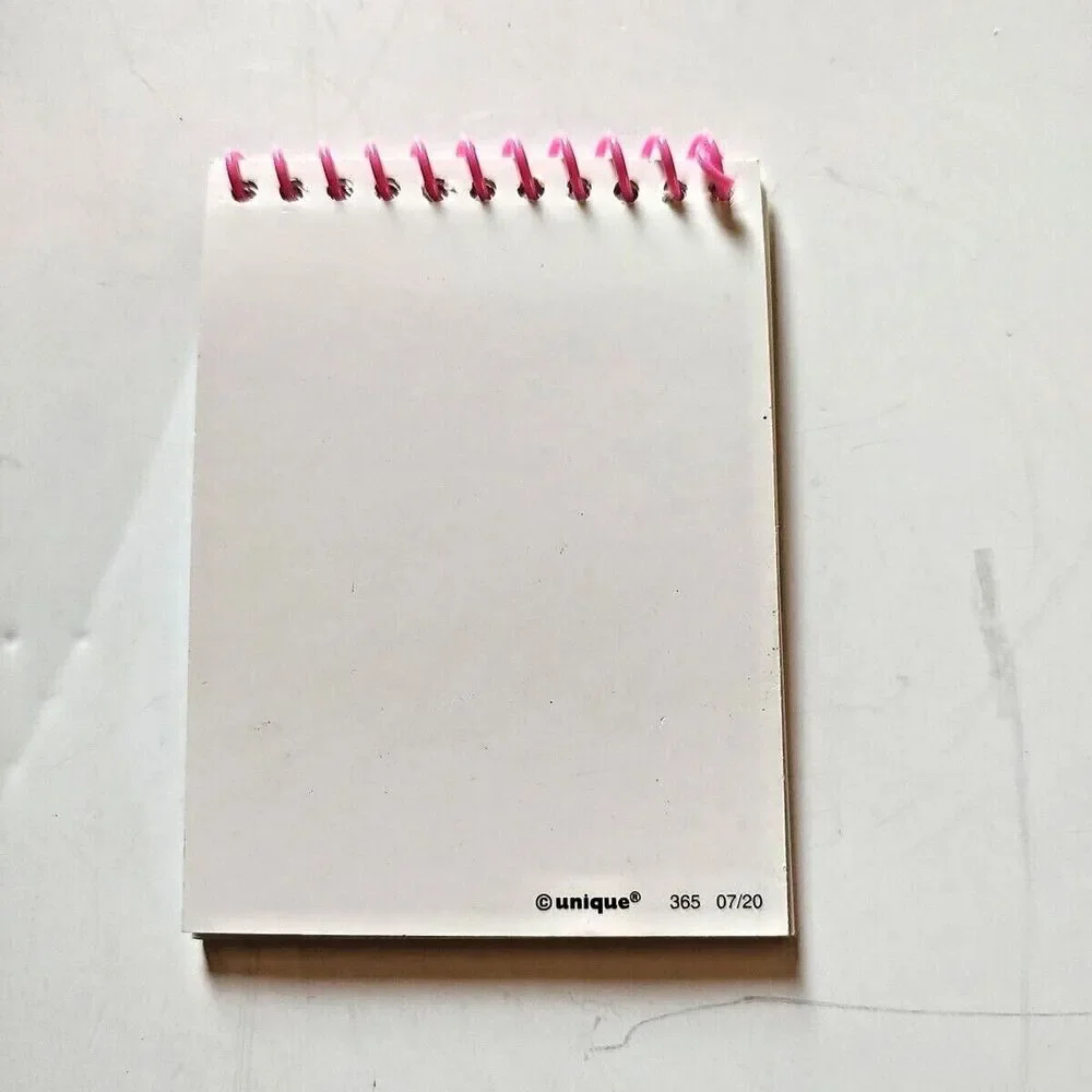 Lot of 4 Mini Spiral Paper Notebooks Party Favors Believe Unicorn Rainbow Stars